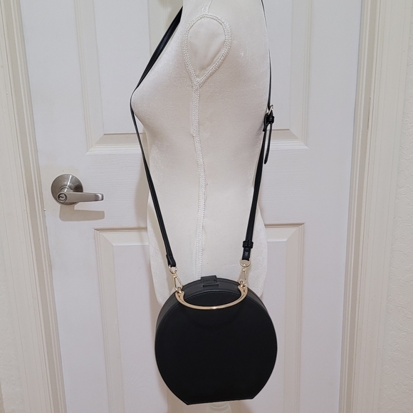 Dune London Leather Leopard Print Animal Hair Crossbody Bag - Picture 5 of 13